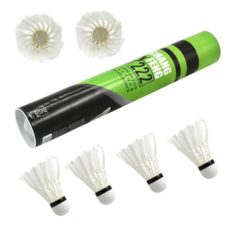 12Pc 배드민턴 셔틀콕 깃털 배드민턴 공 깃털 훈련  - Badminton Raket 리뷰 및 가격