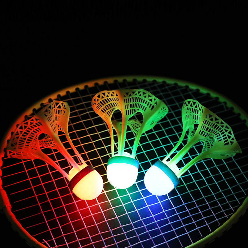 글로우 배드민턴 셔틀콕, 야간 라이트업 버디 배드민턴, - Badminton Raket 리뷰 및 가격